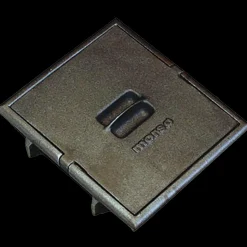 New Morsø rensedør dobbelt 9x9" rå støbejern