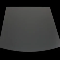 Morsø Brændeovnstilbehør^stålgulvplade rektangulær med buet forkant 85 x 100 cm