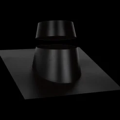 Morsø Skorstene Og Tilbehør^taginddækning sort alu til 5-32°