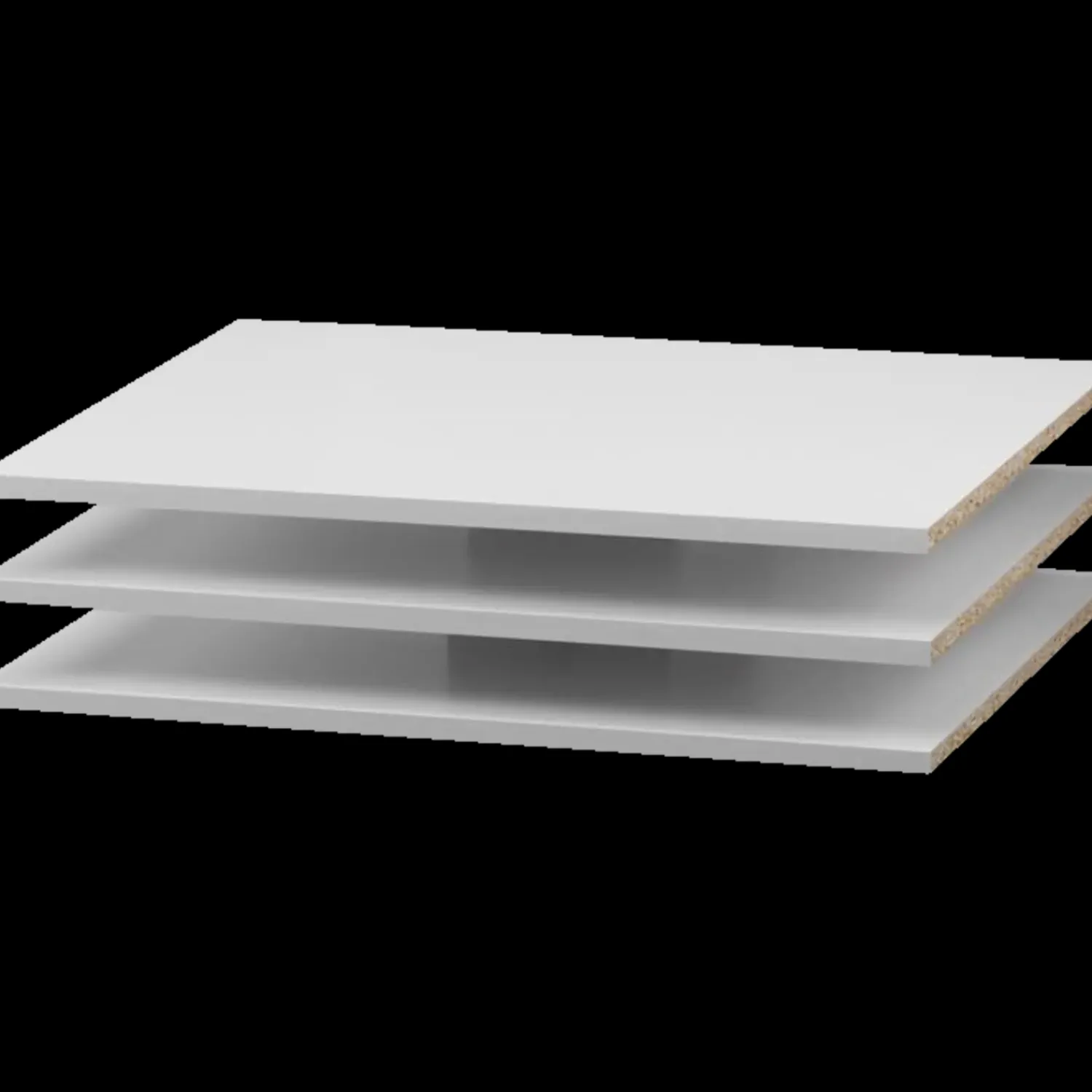 Køkkenskabe^Multi-Living hyldepakke 40 cm 3 stk hvid