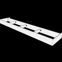 Multi-Living Køkkenskabe^sokkelsæt alu 240 cm m/2 endesokler