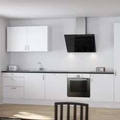 Multi-Living Køkkenskabe^sokkelsæt hvid 120 cm m/1 endesokkel