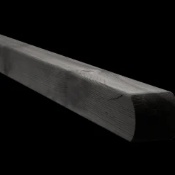 Frøslev træ Stolper Og Hegnspæle^Multistolpe m/afrundet top 90x90 mm længde 208 cm sort