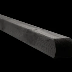 Frøslev træ Stolper Og Hegnspæle^Multistolpe m/afrundet top 90x90 mm længde 208 cm sort