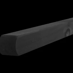 Frøslev træ Stolper Og Hegnspæle^Multistolpe m/afrundet top 90x90 mm længde 208 cm sort