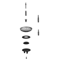 Afløb Og Rør^Multistriner t/køkkenvask rustfrit stål