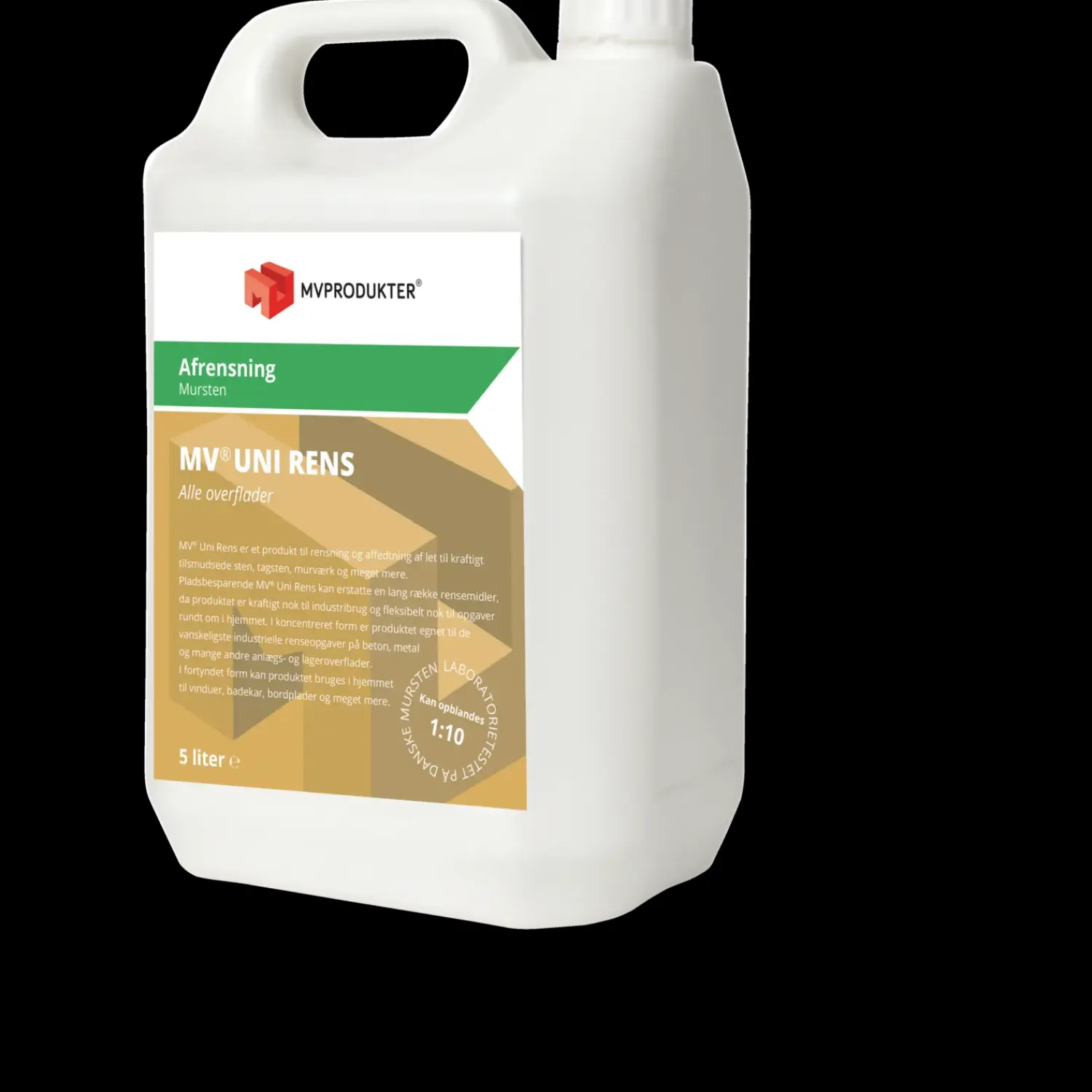 Dame Kalk, Syre Og Sprit^MV Produkter, Uni-rens vandbaseret 5 L