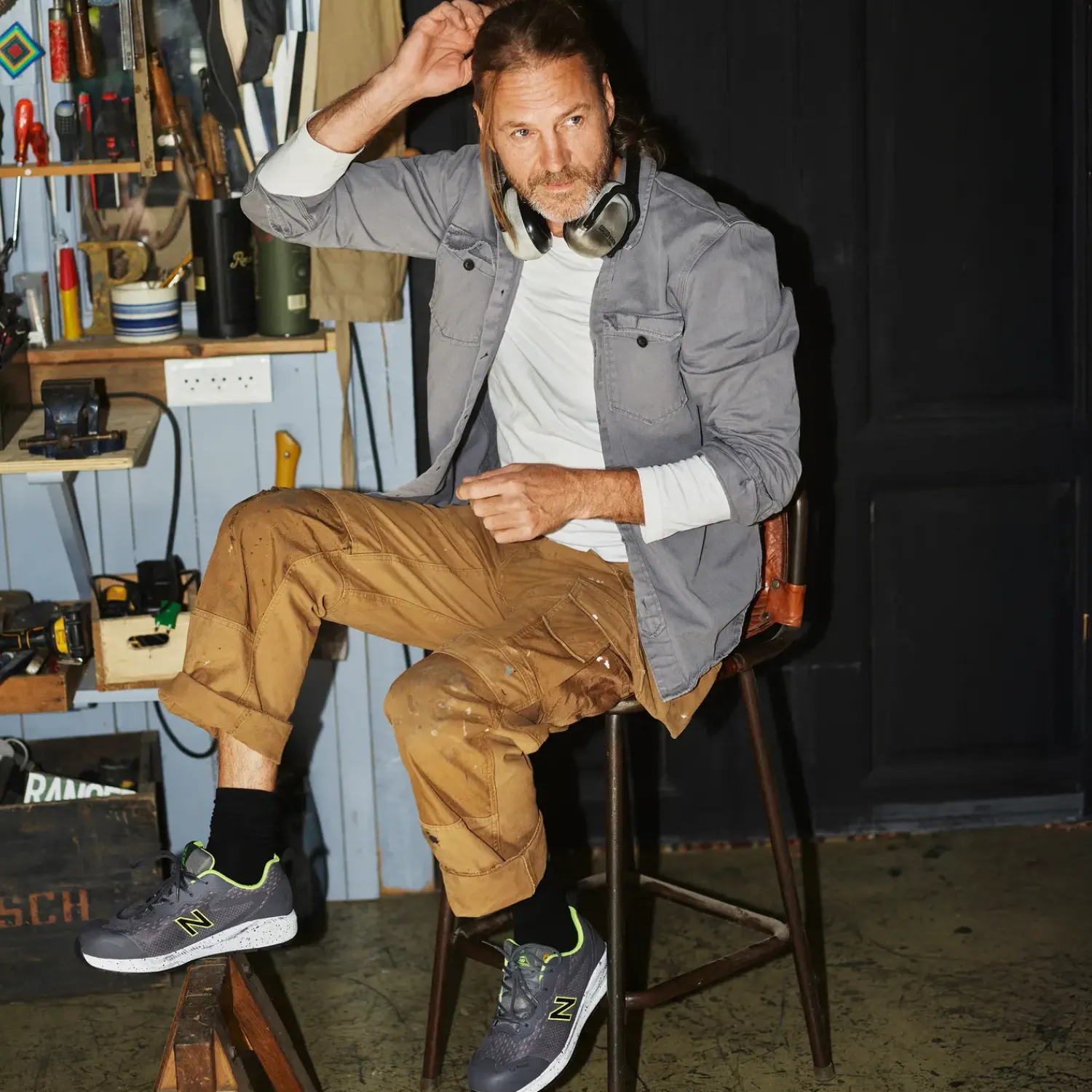 New Balance Sikkerhedssko^ESD sko logic grey str. 46,5