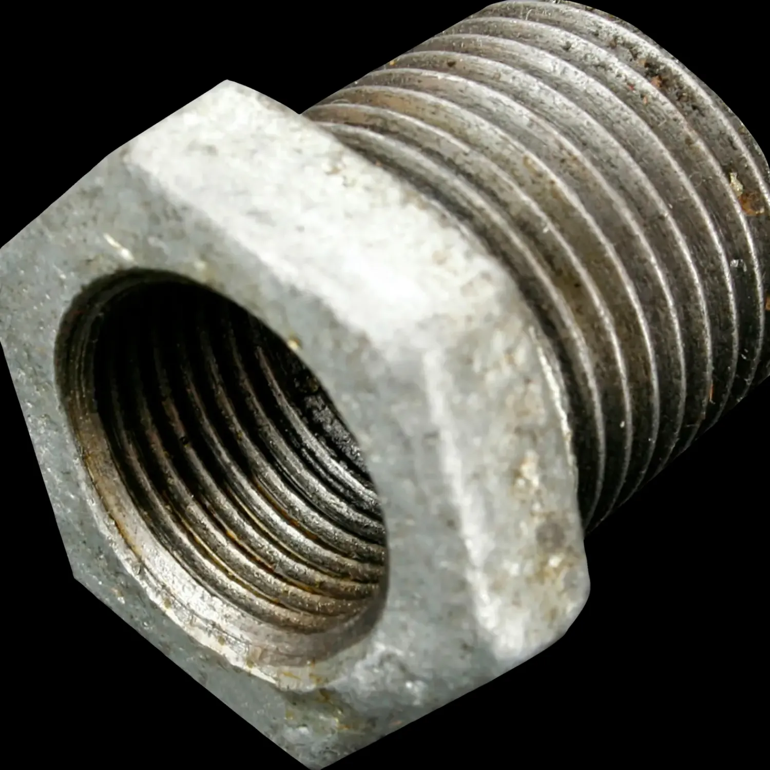 Vvs-Fittings Og Rør^Nippelmuffe 3/4"x1/2" galv.
