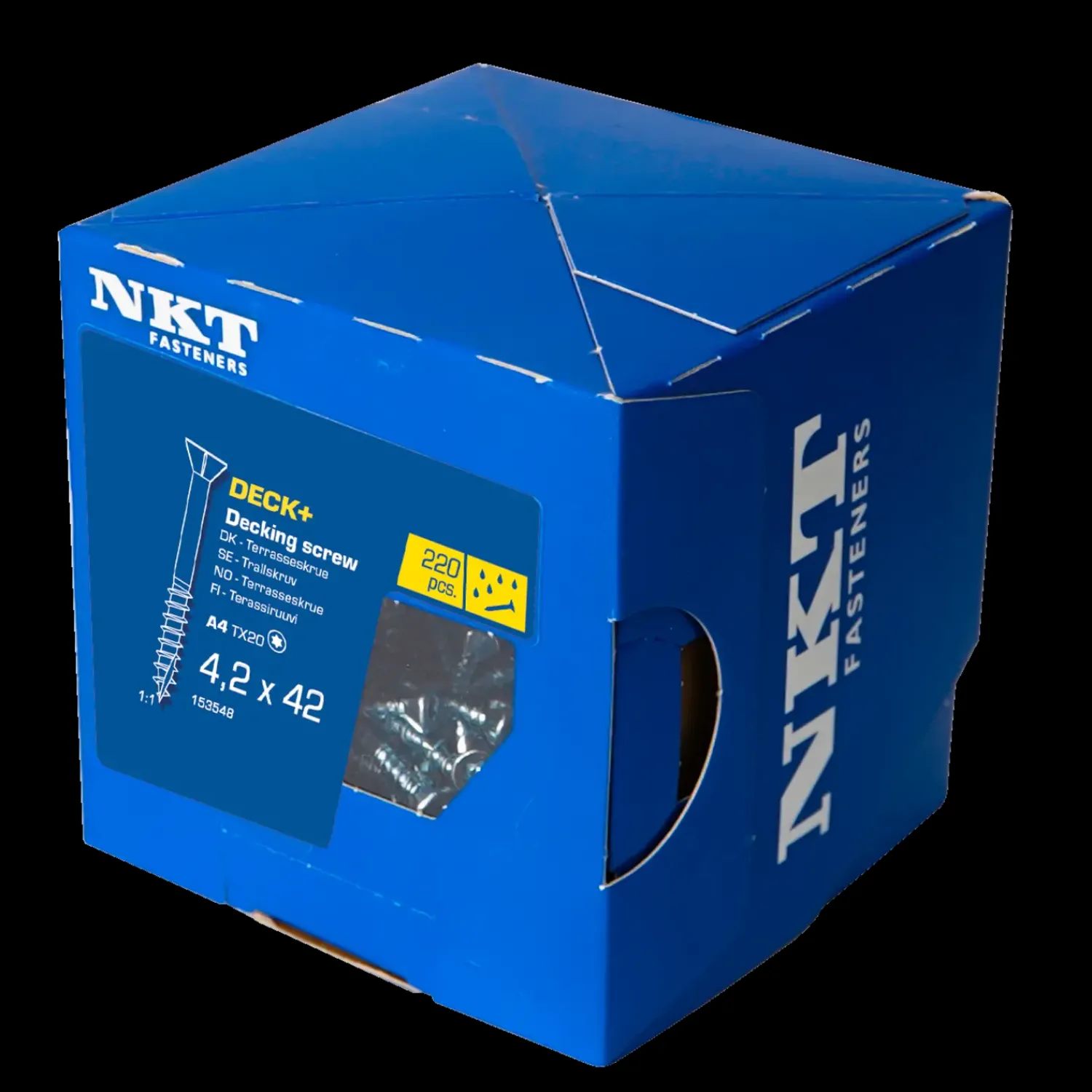 Sale NKT Fasteners NKT Deck+ terrasseskrue 4,2x55 mm UH rustfri A4 170 stk