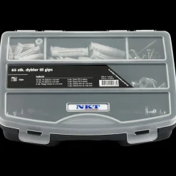 NKT Fasteners Sortimentsbokse^NKT sortimentskasse - gips montagesæt