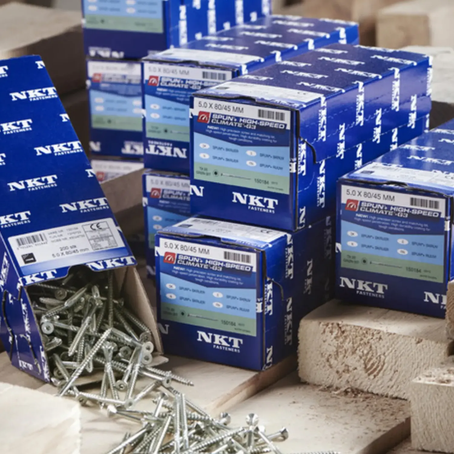 NKT Fasteners Spånpladeskruer^NKT Spun+ Climate-G3 universalskrue 5,0x50/35 UH TX20 200 stk