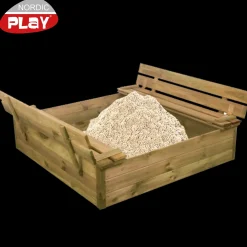 Nordic Play sandkasse trykimp. fyrretræ inkl. 240 kg sand 120x120 cm