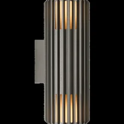 Discount Nordlux Aludra dobbelt udendørs væglampe seaside antracit