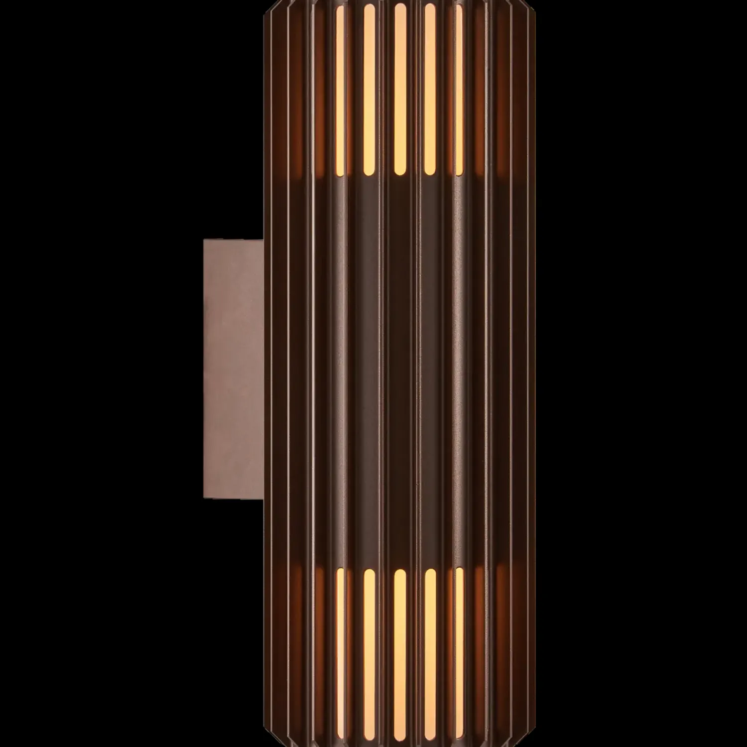 Udendørs Væglamper^Nordlux Aludra dobbelt udendørs Seaside metallisk brun