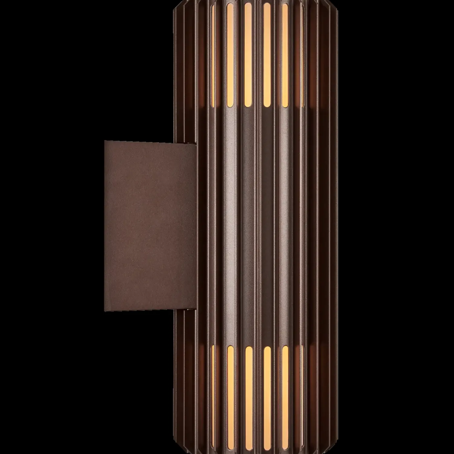 Udendørs Væglamper^Nordlux Aludra dobbelt udendørs Seaside metallisk brun