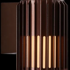 Udendørs Væglamper^Nordlux Aludra udendørs væglampe metallisk brun