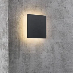 Online Nordlux Artego firkantet udendørs væglampe sort