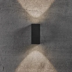 Online Nordlux Artego rund udendørs væglampe sort