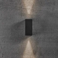 Online Nordlux Artego rund udendørs væglampe sort