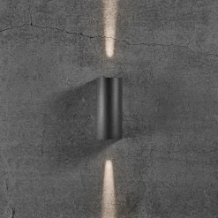 Udendørs Væglamper^Nordlux Asbol Round udendørs væglampe sort