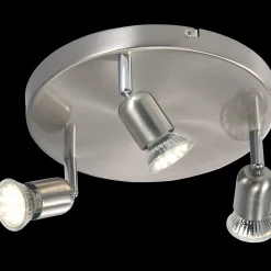 Nordlux Avenue 3-Rondel spotlight børstet stål