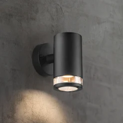 Nordlux Udendørs Væglamper^Birk udendørs dobbelt væglampe sort