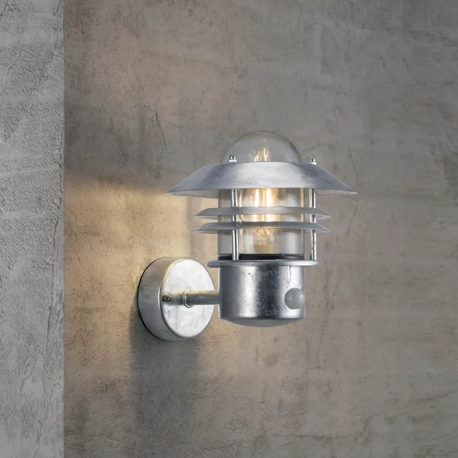 New Nordlux Blokhus Sensor udendørs væglampe galvaniseret