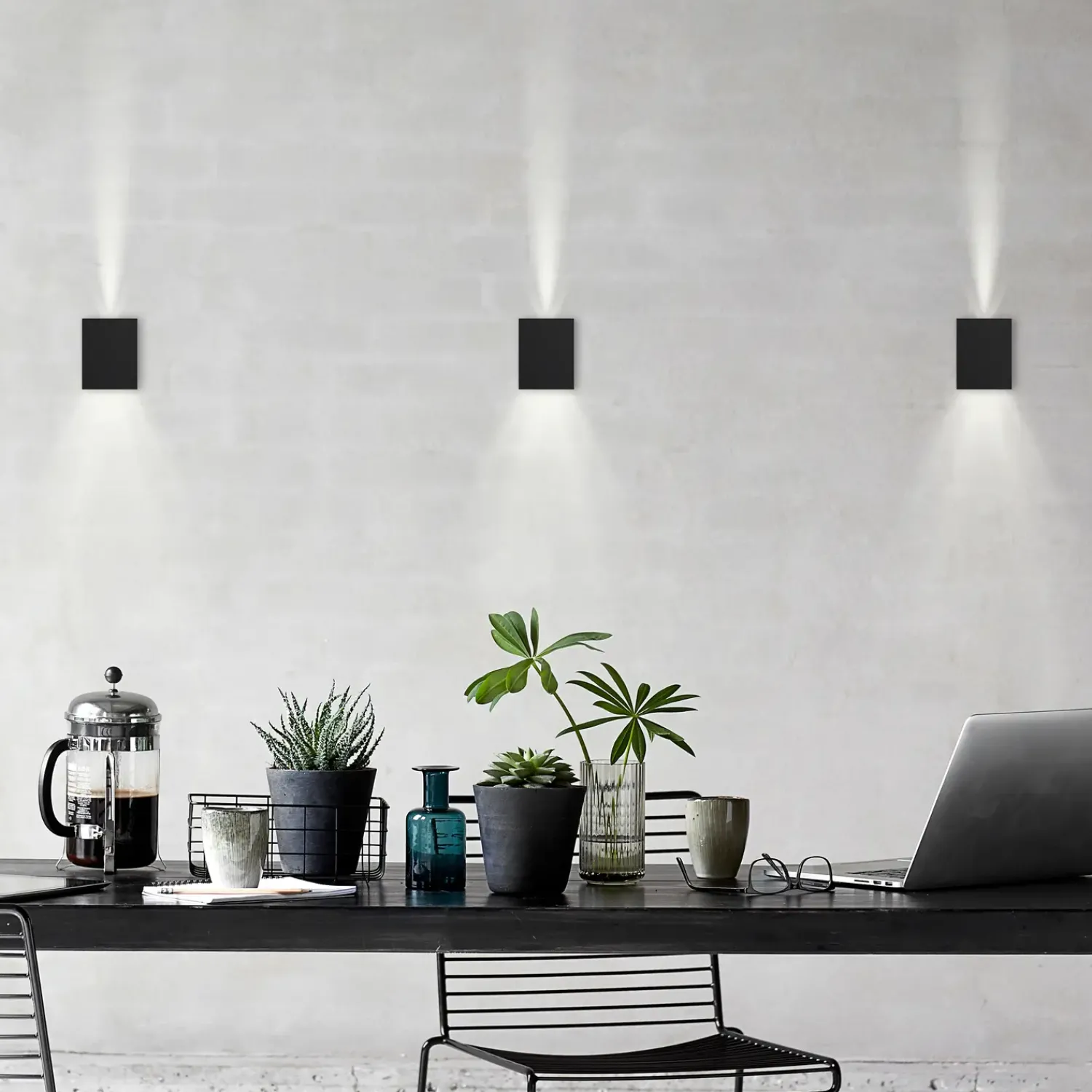 Clearance Nordlux Canto Kubi 2 udendørs væglampe sort