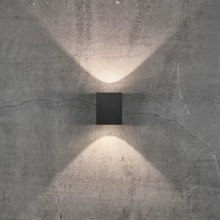 Clearance Nordlux Canto Kubi 2 udendørs væglampe sort