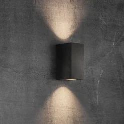 Nordlux Udendørs Væglamper^Canto Maxi Kubi 2 væglampe sort