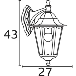 Nordlux Udendørs Væglamper^Cardiff væglampe udendørs down sort