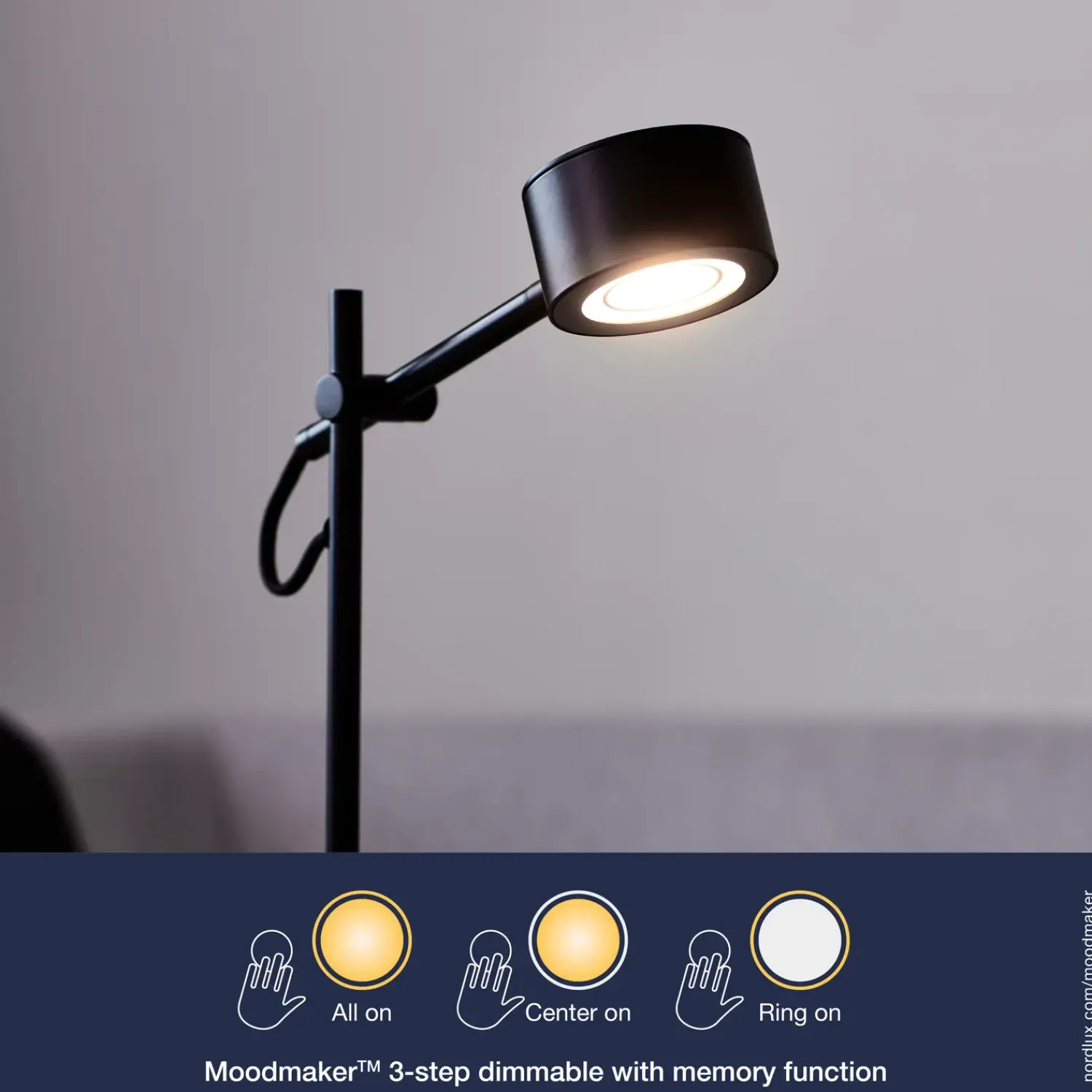 Nordlux Bordlamper^Clyde bordlampe LED sort