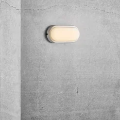 Udendørs Væglamper^Nordlux Cuba Energy LED væglampe oval hvid