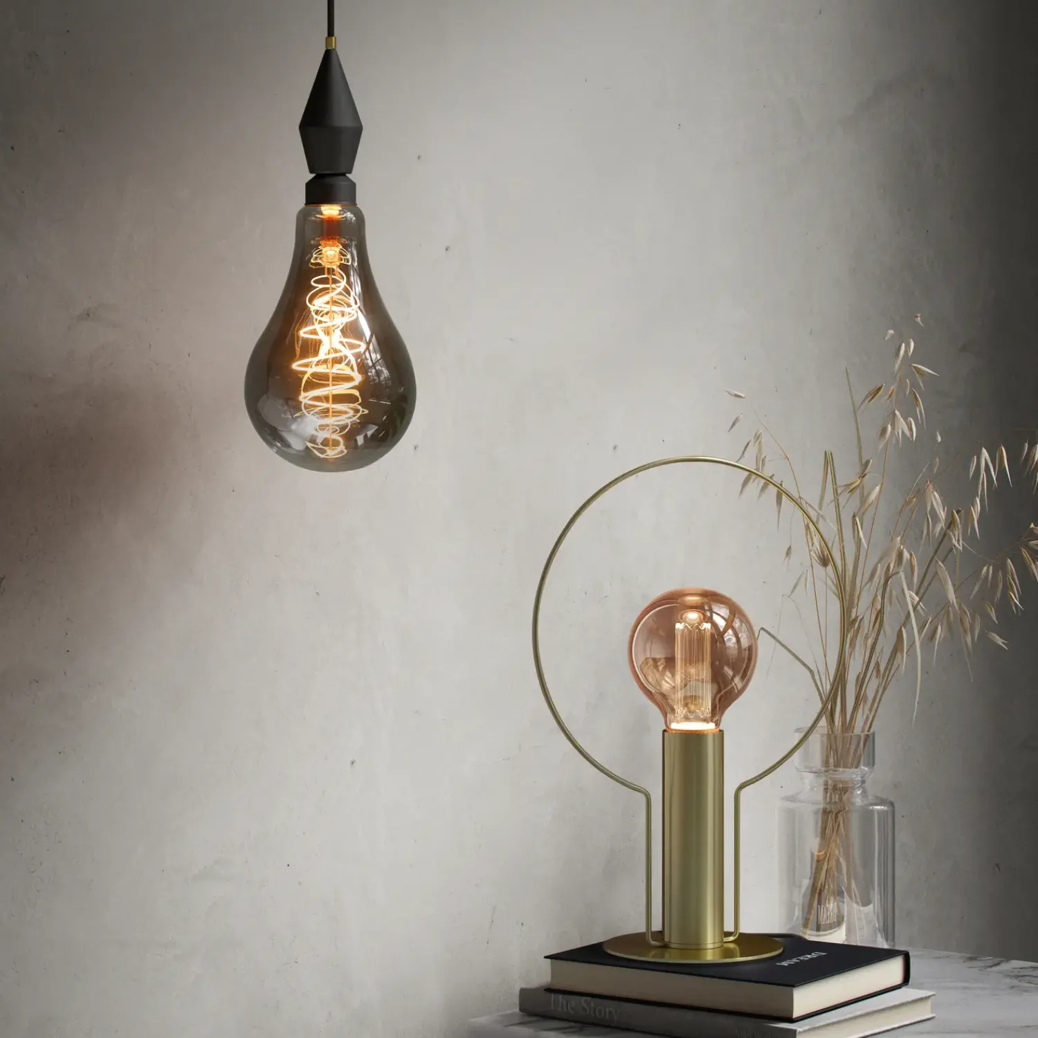 Clearance Nordlux Deco Giants LED pære PS160 røgfarvet