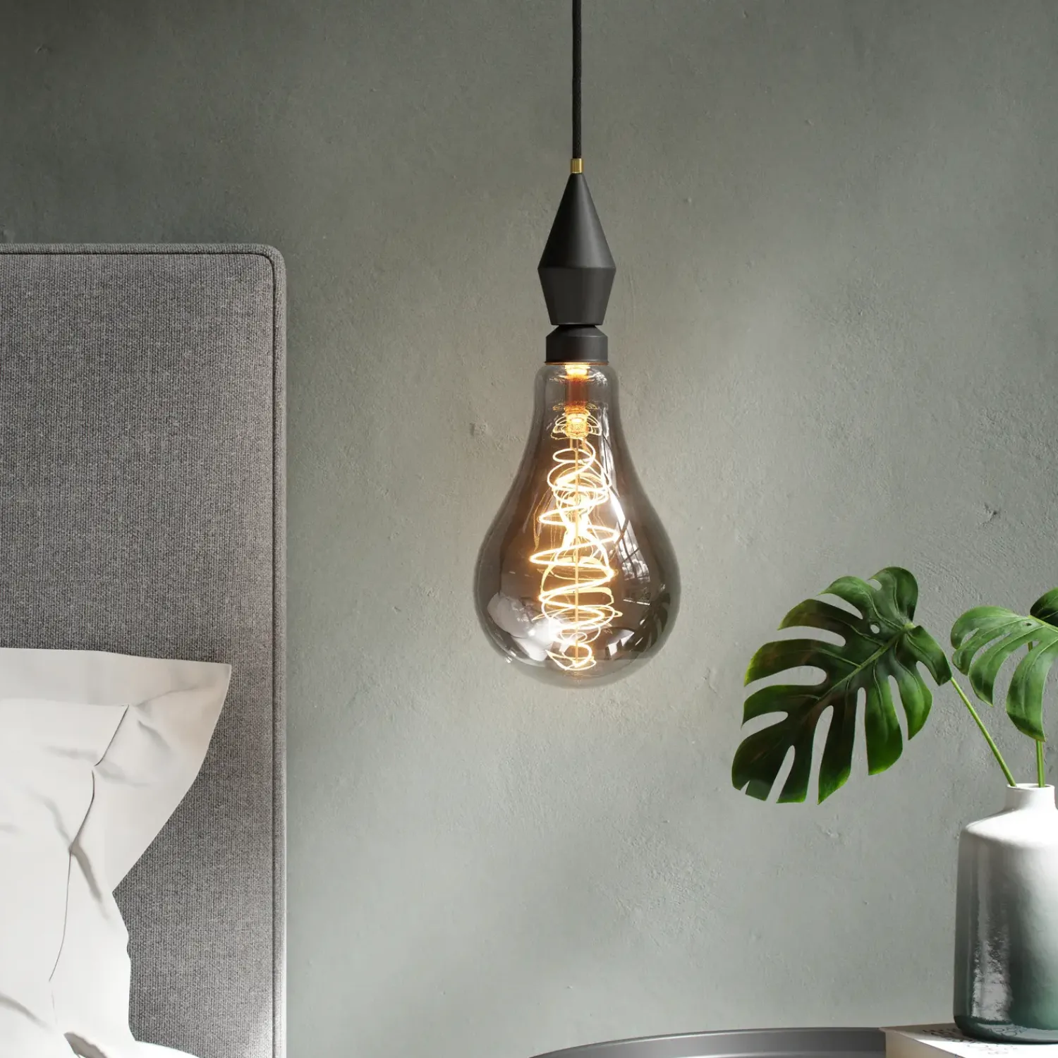 Dekorationspærer^Nordlux Deco Giants LED pære PS160 røgfarvet