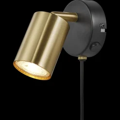 Online Nordlux Explore væglampe messing