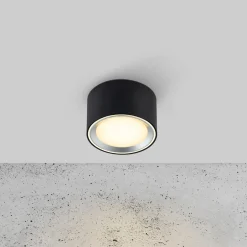 Indbygningsspots^Nordlux Fallon LED-påbygningsspot sort