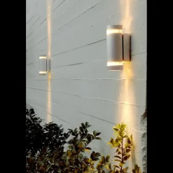 Udendørs Væglamper^Nordlux Focus udendørs væglampe 2xGU10 alu.