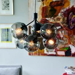 Pendler^Nordlux Ivona 6-spot pendel sort