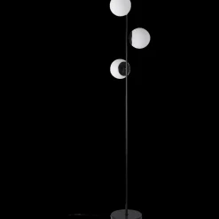 Outlet Nordlux Lilly gulvlampe sort/opal