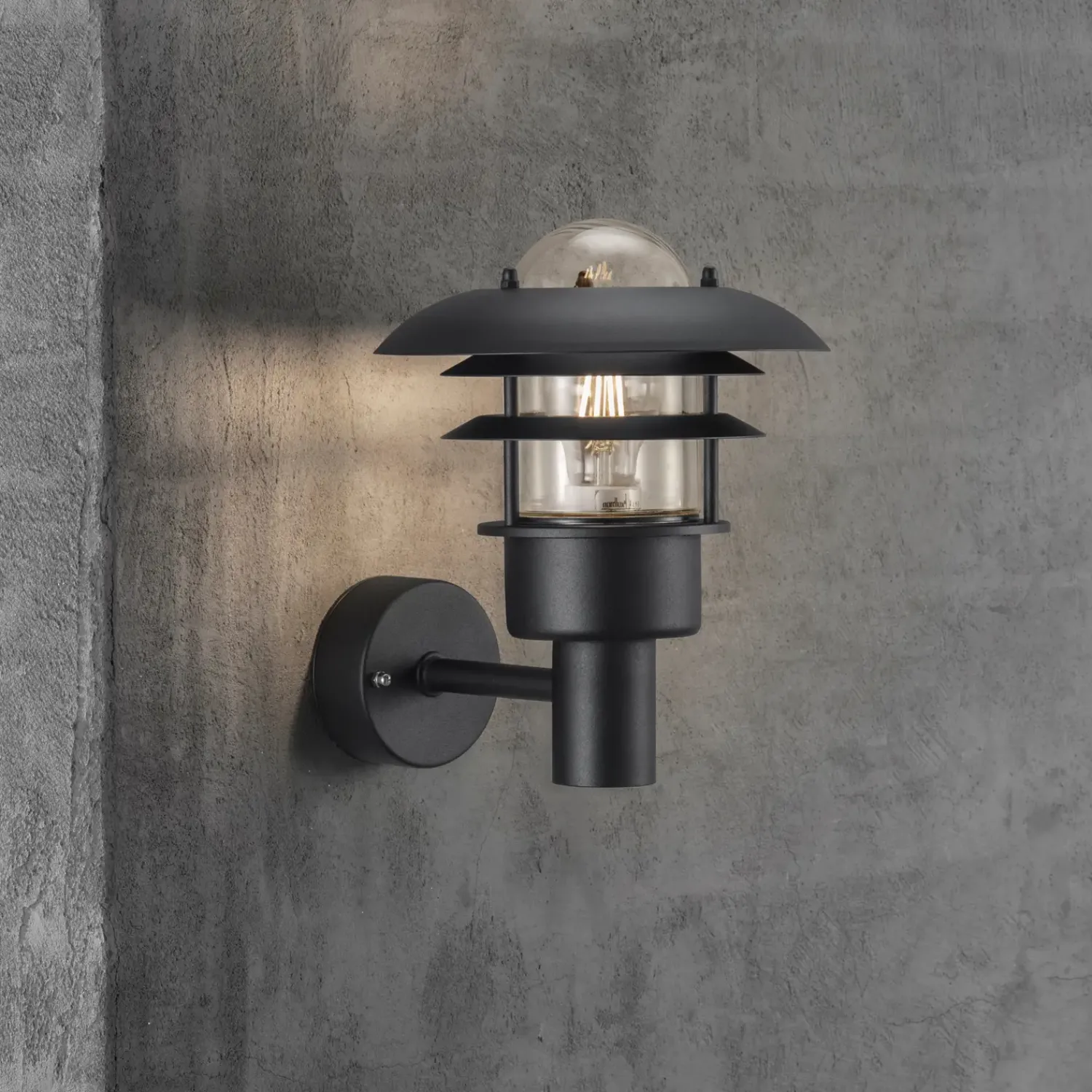 New Nordlux Lønstrup 22 udendørs væglampe sort