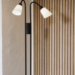 Nordlux Gulvlamper^Molli dobbelt gulvlampe sort/opalhvid