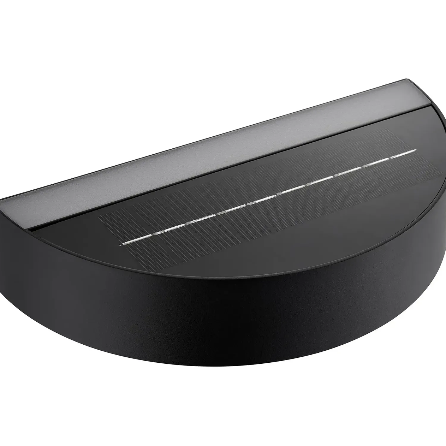 Solcellelamper^Nordlux Monay Round solar væglampe sort