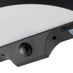 Solcellelamper^Nordlux Monay Round solar væglampe sort