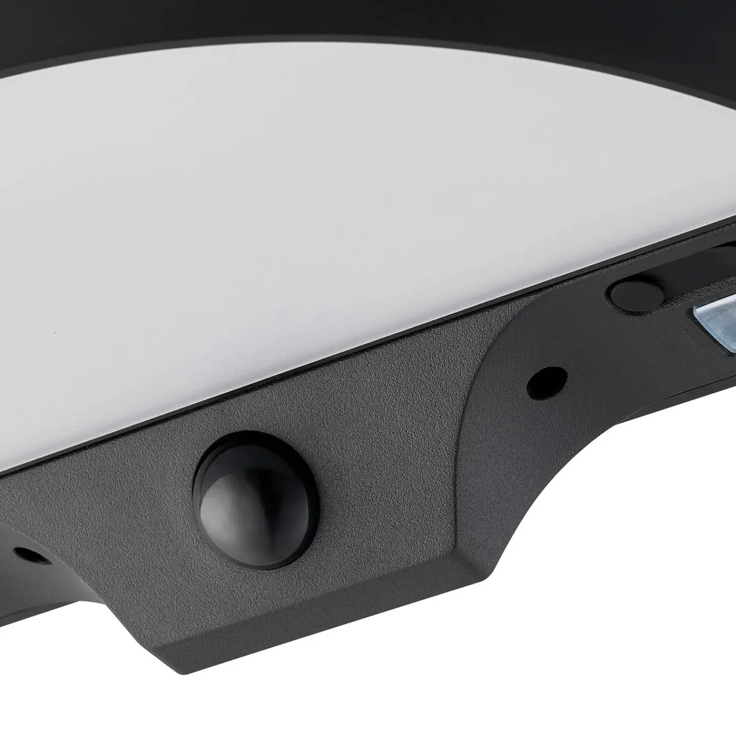 Solcellelamper^Nordlux Monay Round solar væglampe sort