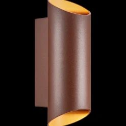 Nordlux Udendørs Væglamper^Nico Round udendørs væglampe rustfarvet