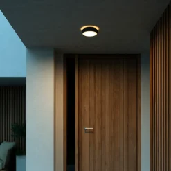 Best Nordlux Oliver udendørs rund væglampe sort