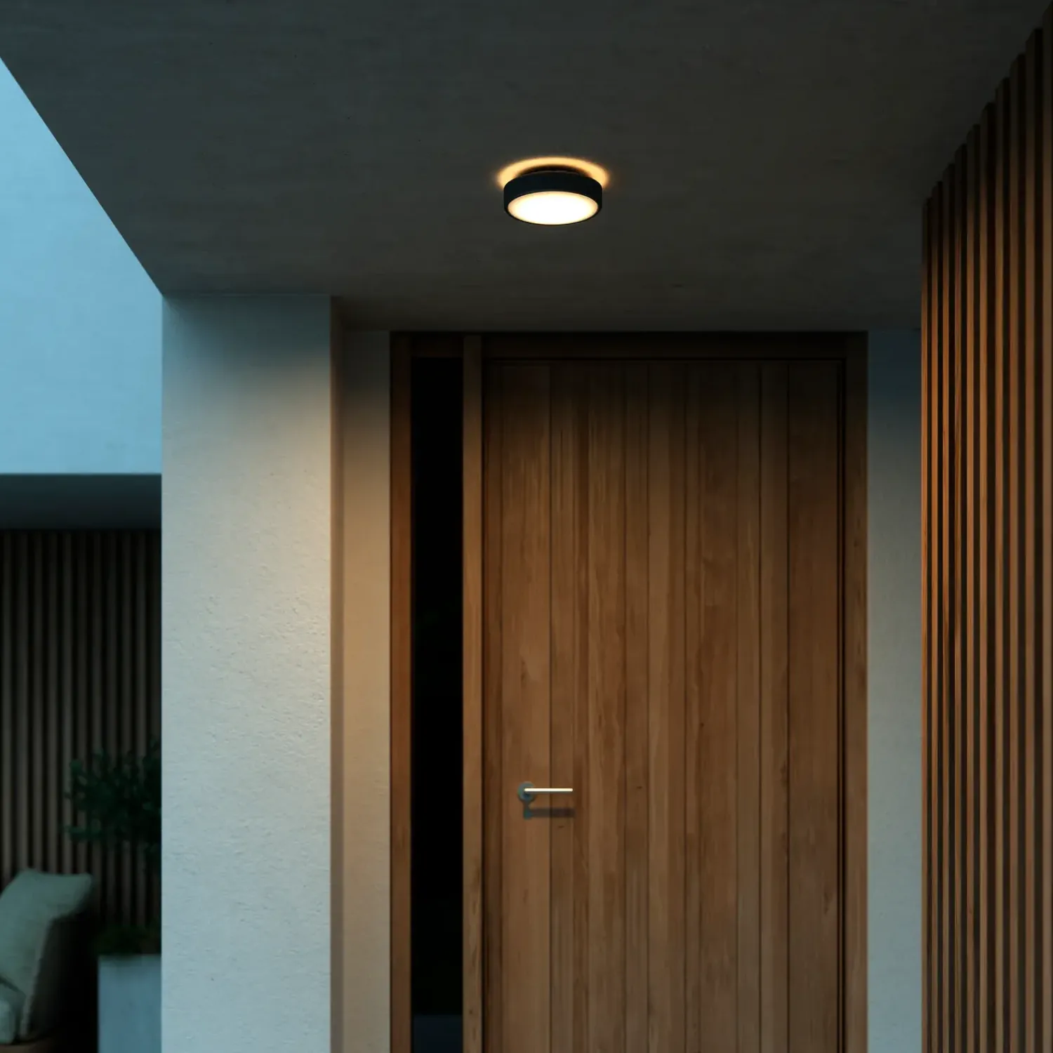 Best Nordlux Oliver udendørs rund væglampe sort