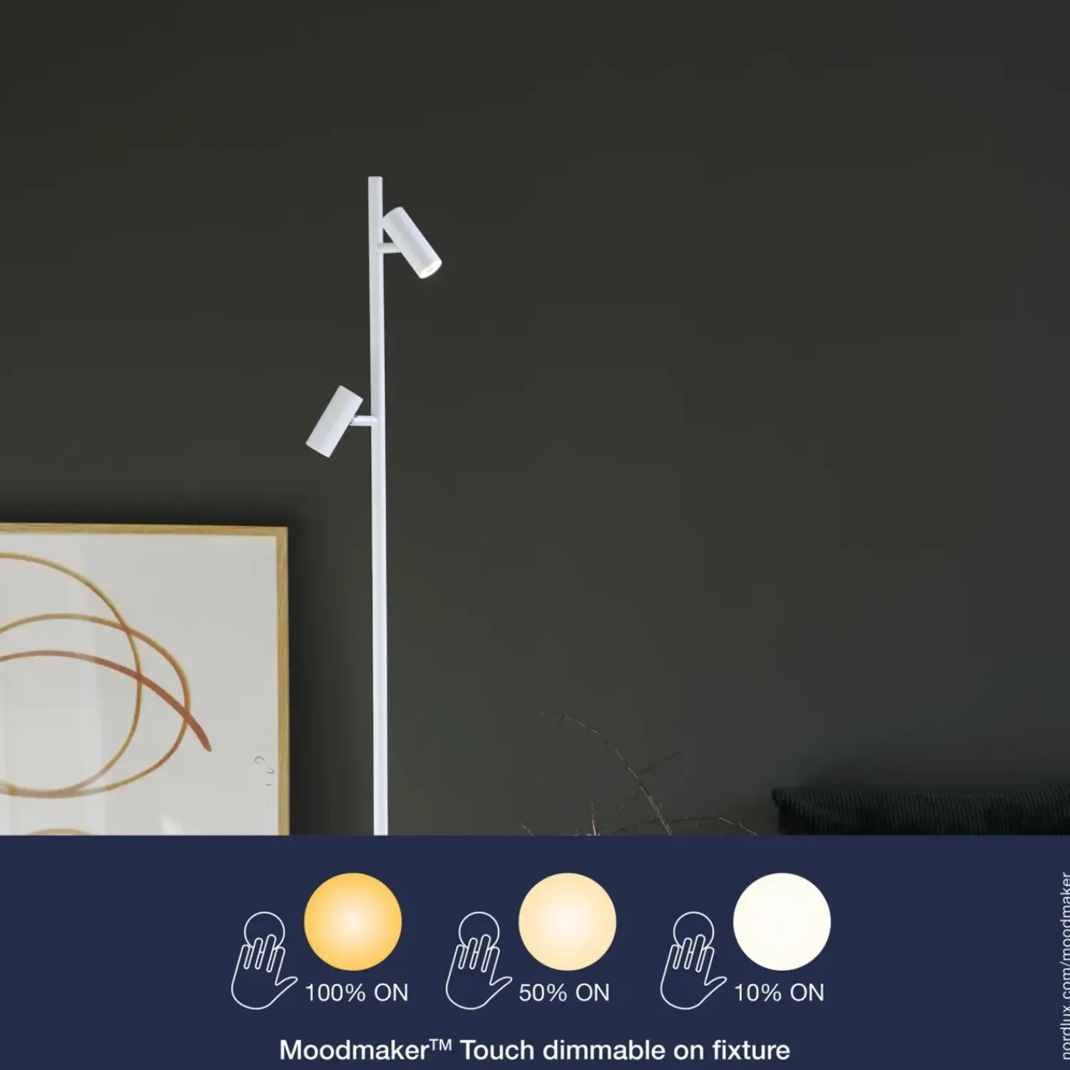 Discount Nordlux Omari gulvlampe hvid